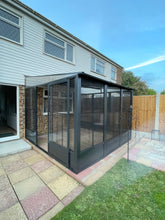 Load image into Gallery viewer, Charleston sojag 3x3 grey sunroom with door and windows